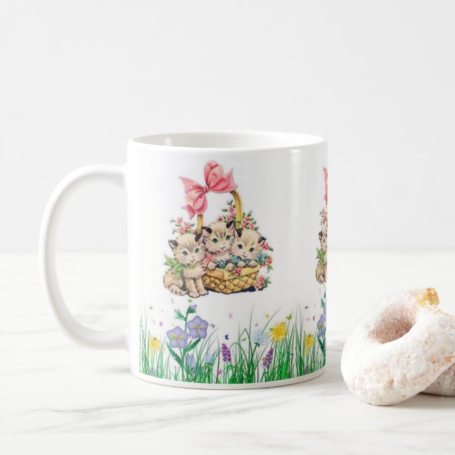 Easter Mugs Kitten (With Donut)