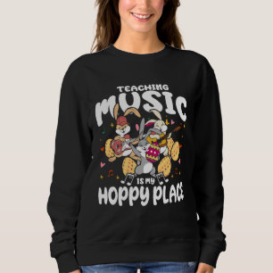 Easter music teaching guitar teacher Easter music Sweatshirt