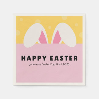 Easter Napkins Spring Dinner Decor Easter Bunny 
