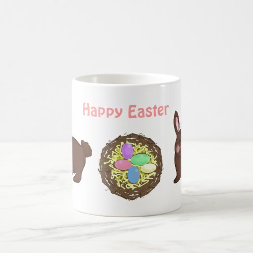 Easter Nest with Bunnies Coffee Mug