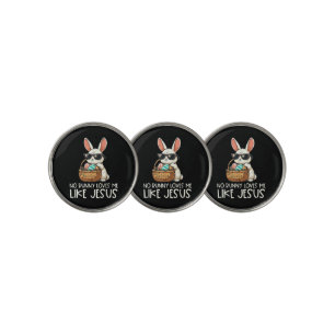 Easter No Bunny Loves Me Like Jesus Christian Golf Ball Marker