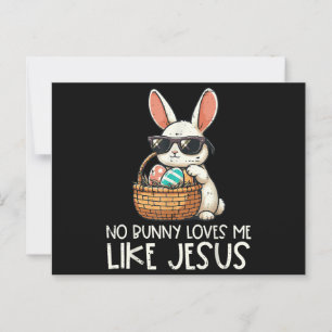 Easter No Bunny Loves Me Like Jesus Christian Postcard