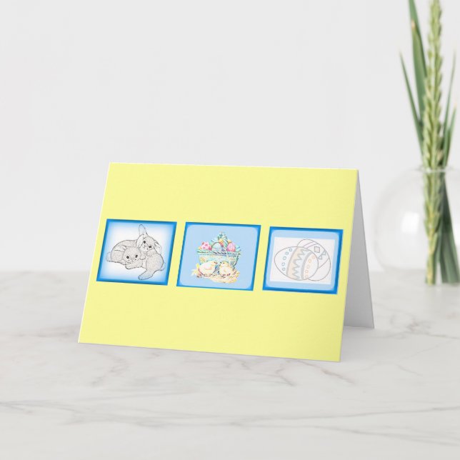 Easter Note Card Template (Front)
