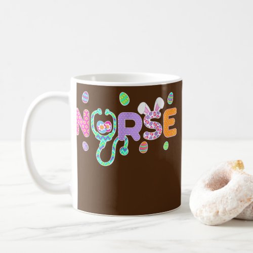Easter Nurse Happy Easter Bunny Outfit For Men Coffee Mug