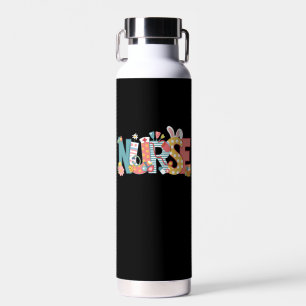 Easter Nurse Stethoscope Bunny Rabbit Eggs Water Bottle