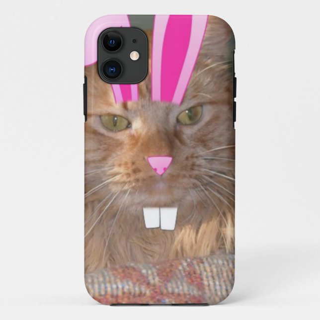 Easter Orange Tabby Kitty Cat Case-Mate iPhone Case (Back)