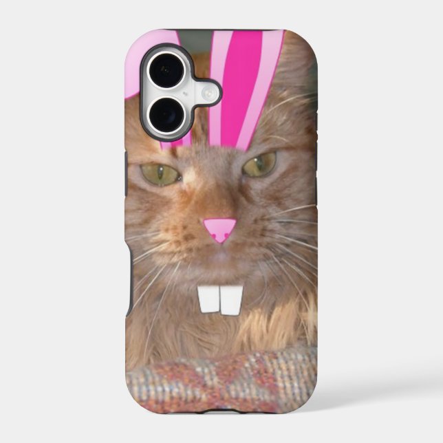 Easter Orange Tabby Kitty Cat Iphone Case (Back)