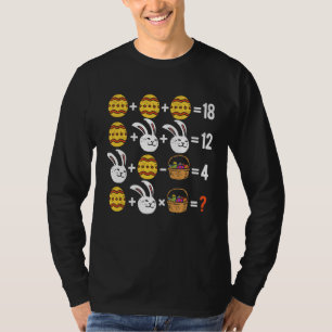Easter Order of Operations Quiz Math Teacher easte T-Shirt