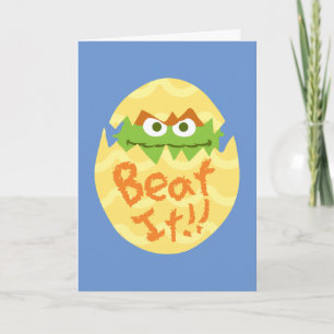 Easter Oscar the Grouch Card