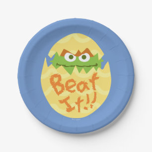 Easter Oscar the Grouch Paper Plates