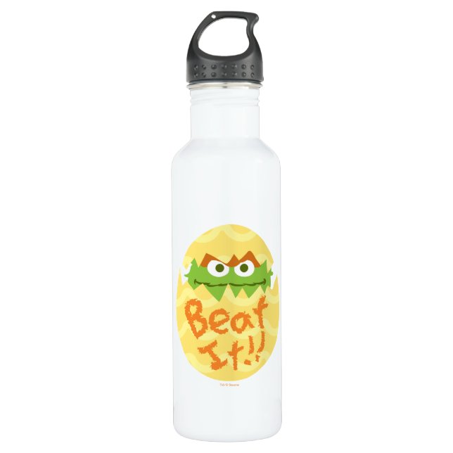 Easter Oscar the Grouch Stainless Steel Water Bottle (Front)