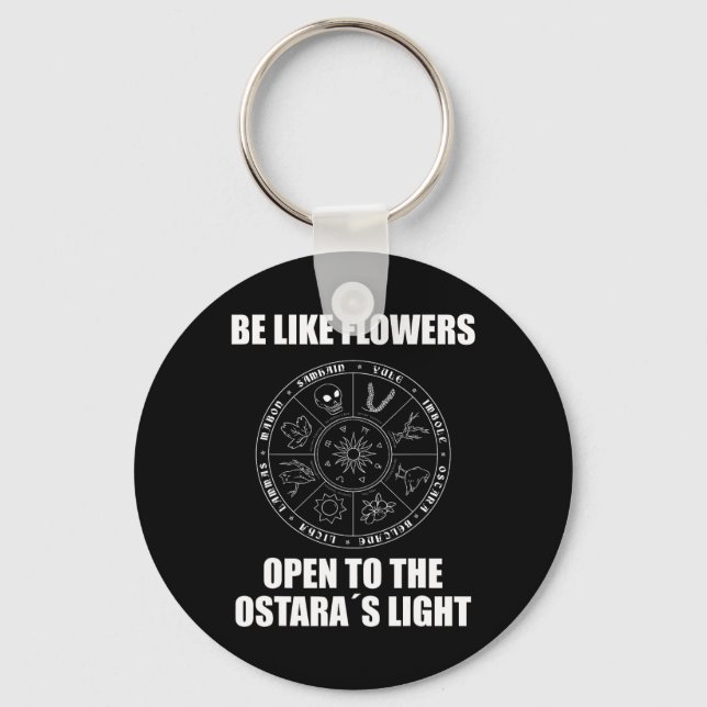 Easter Ostara Eostre Pagan Witchcraft Spring Moon  Keychain (Front)