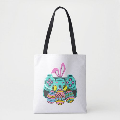 Easter Outfits Gaming Lover Women Girls Bunny Cute Tote Bag