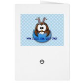 Easter owl - blue cards (Back)