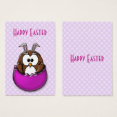 Easter owl - pink (Front & Back)