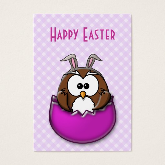 Easter owl - pink (Front)