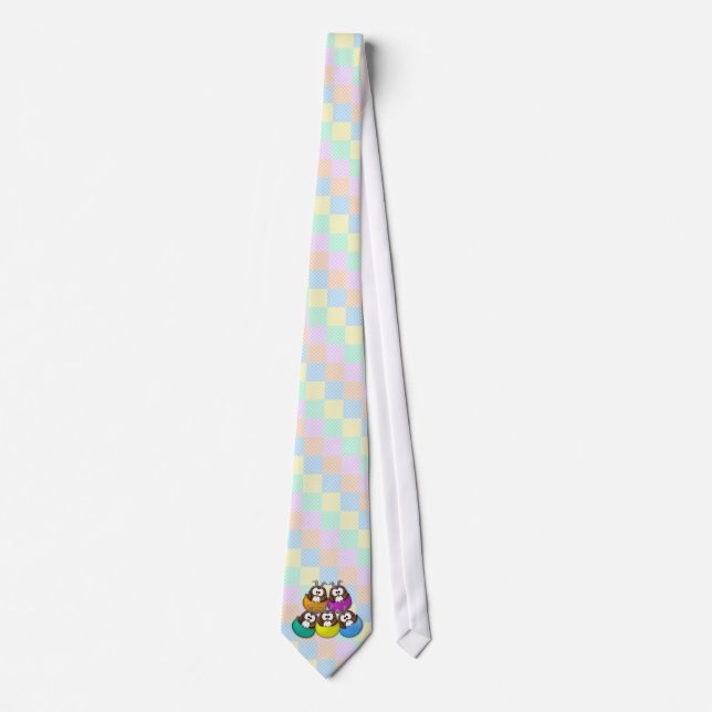 Easter owl - rainbow tie (Front)