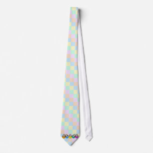 Easter owl - rainbow tie