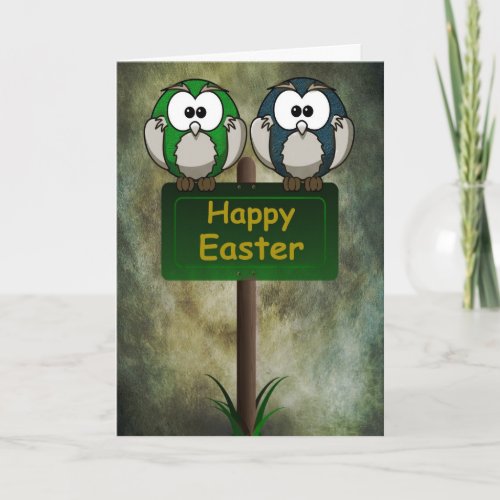 Easter Owls Card