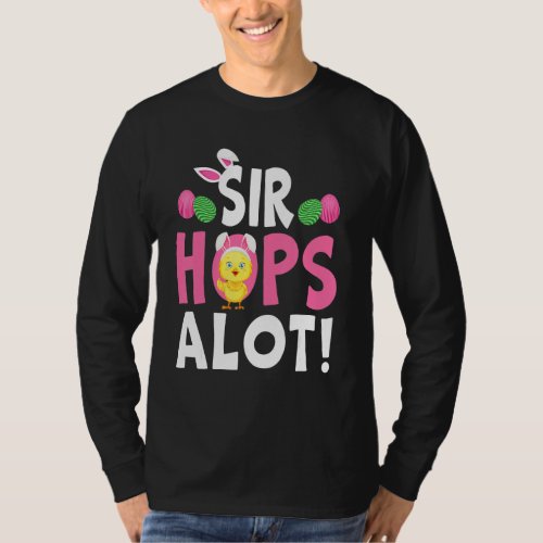 Easter Pajamas Sir Hops Alot Bunny Boy Hipster Eas T_Shirt