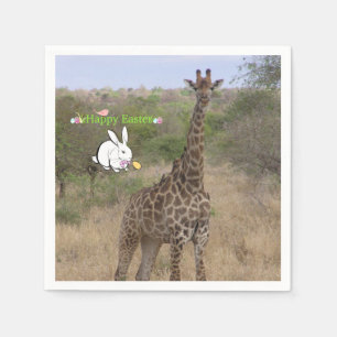 Easter Paper Napkins Giraffe