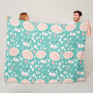 Easter Parade Fleece Blanket