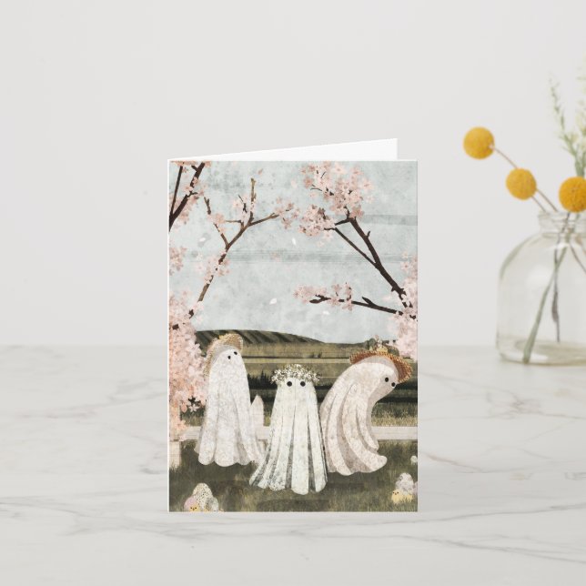Easter Parade Letterpress Thank You Card (Front)