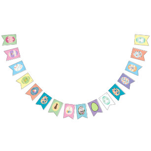 Easter Party Bunting with Eggs Bunting Flags