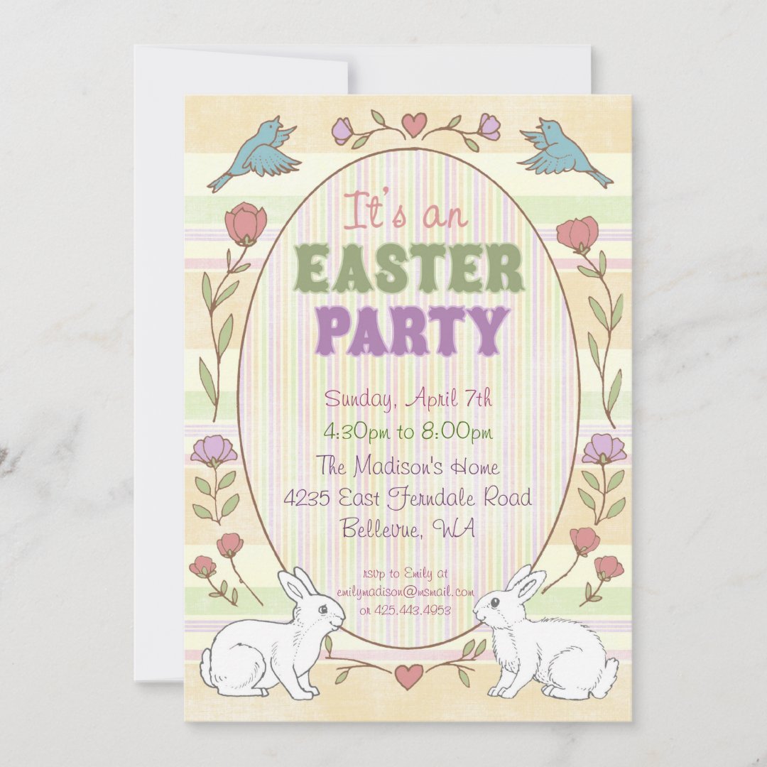 Easter Party Invitation | Zazzle