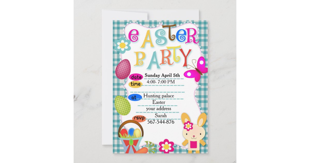 Easter party invitation | Zazzle