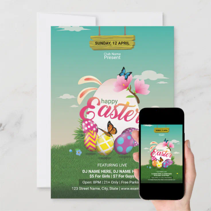 Easter Party Invitation | Zazzle