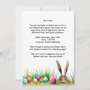 Easter Party Invitation card
