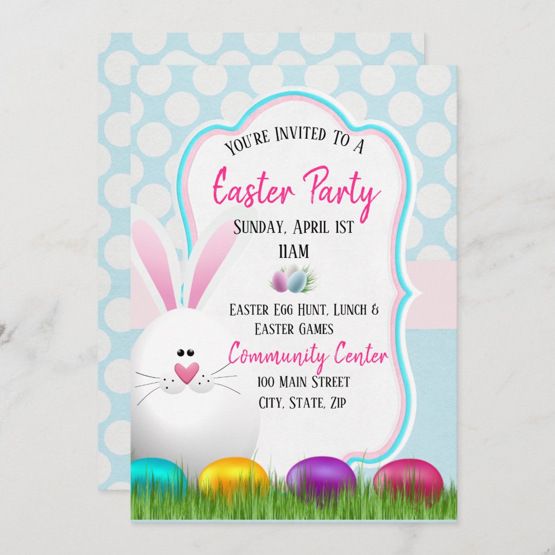 Easter Party Invitation Card | Zazzle