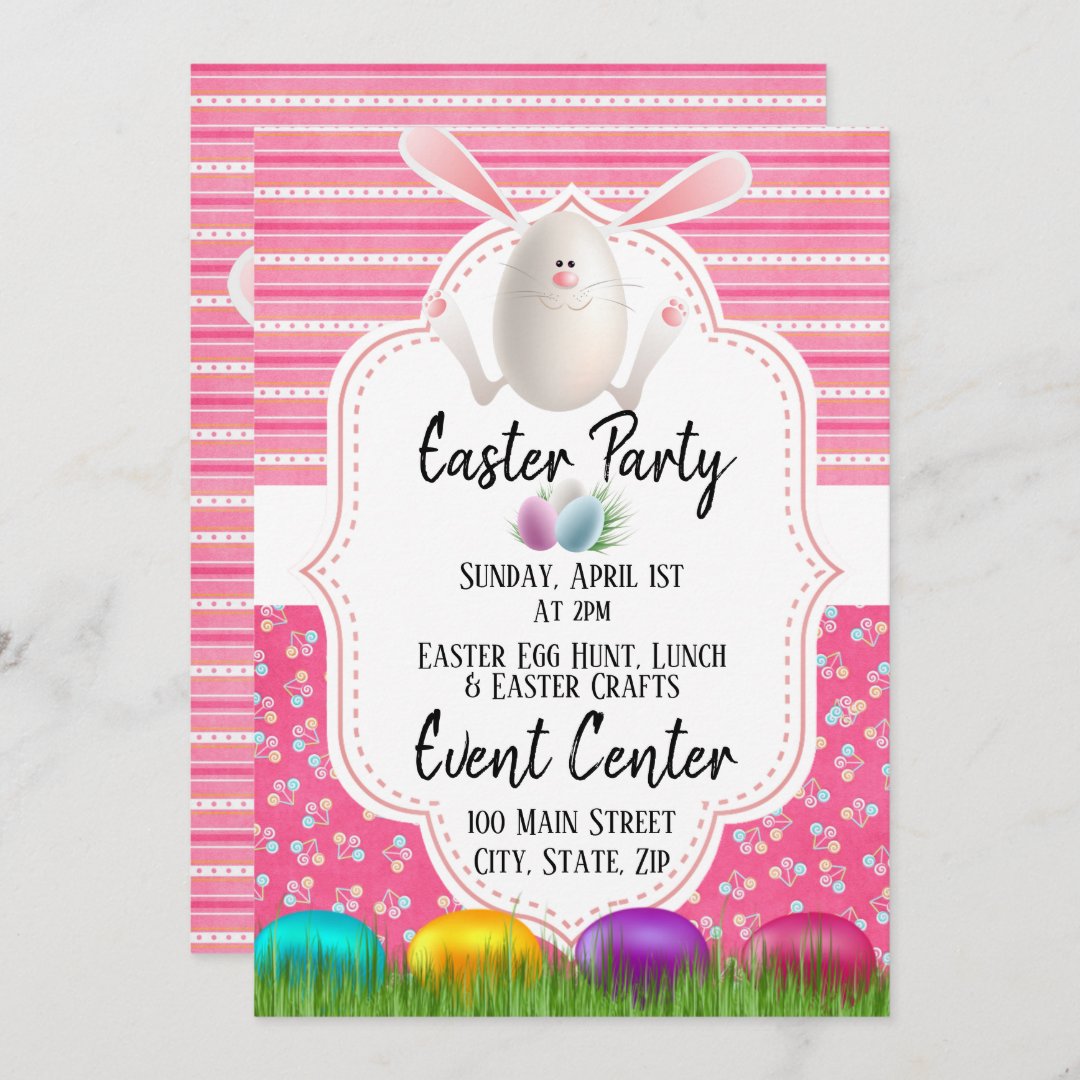 Easter Party Invitation Card | Zazzle