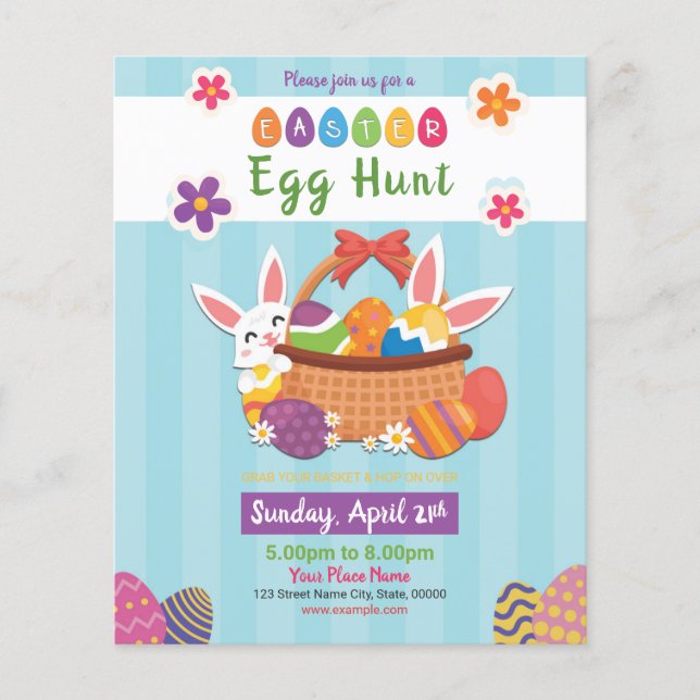 Easter Party Invitation Flyer (Front)