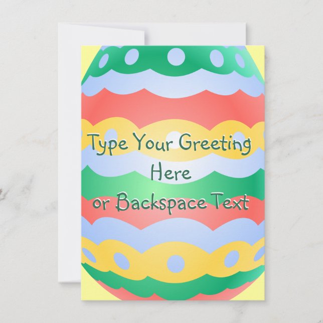 Easter Party Invitations Easter Cards Personalized (Front)