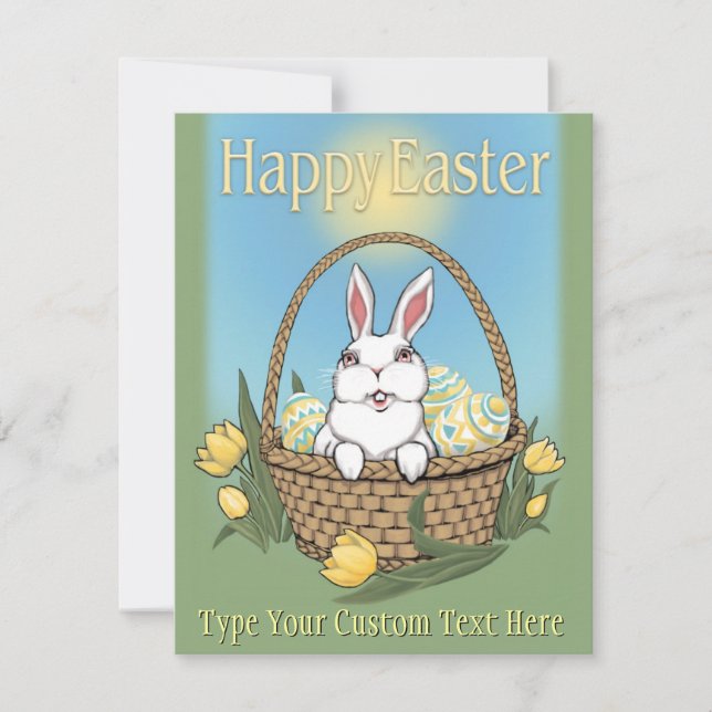 Easter Party Invitations Easter Cards Personalized (Front)