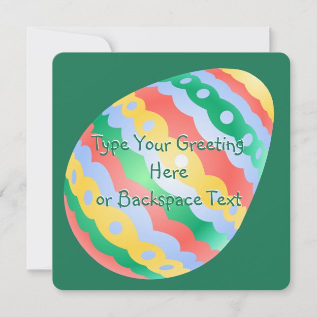 Easter Party Invitations Easter Cards Personalized (Front)