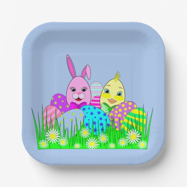 Easter Party Paper Plate (Front)