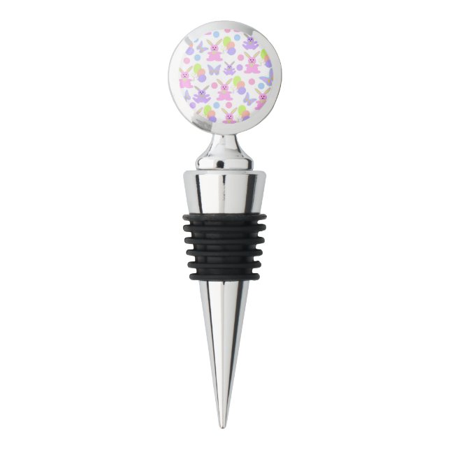 Easter Party Pattern Wine Stopper (Front)
