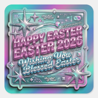 Easter Paskah 2026 Square Sticker