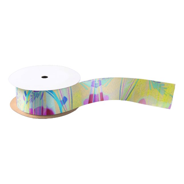 Easter Pastel Abstract Party Grosgrain Ribbon (Spool)