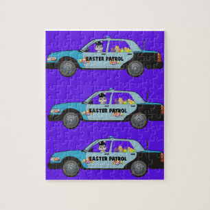Easter Patrol Police Car Puzzle