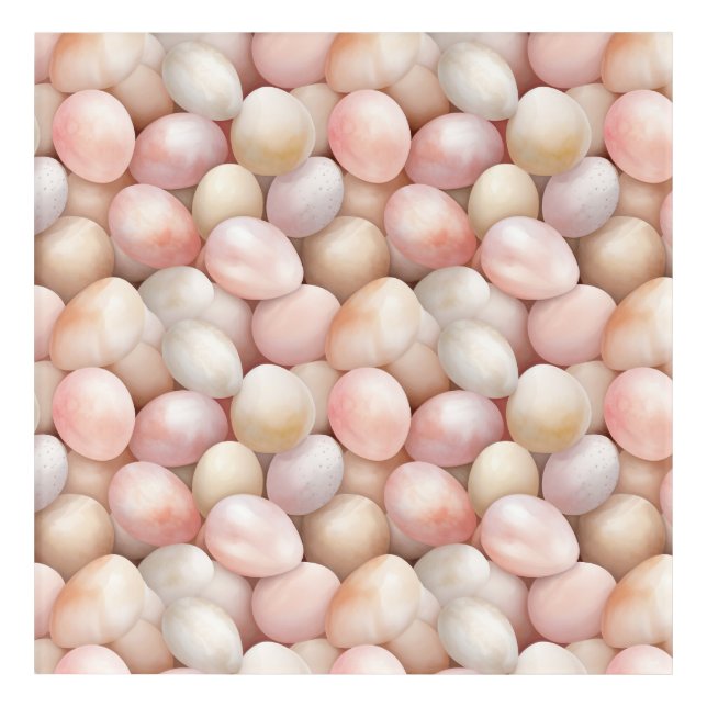 Easter Peach Pink Eggs   Acrylic Print (Front)