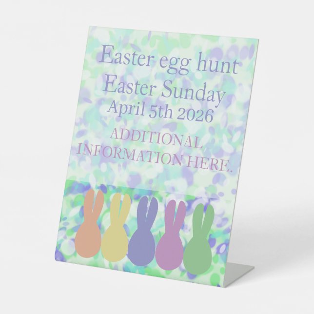 Easter Pedestal Sign (Front)