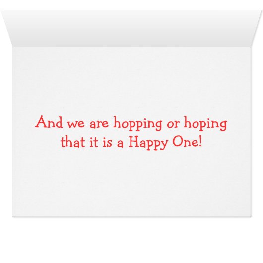 EASTER PEEPS HOPPING AND HOPING EASTER WISHES (Inside Horizontal (Bottom))