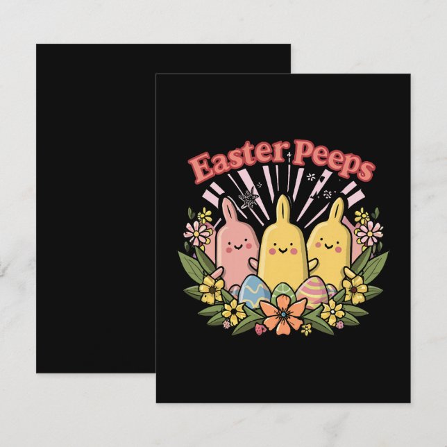 Easter Peeps Note Card (Front/Back)