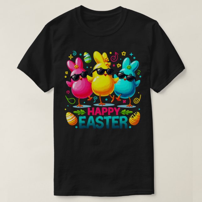 easter peeps vinyl 3 T-Shirt (Design Front)