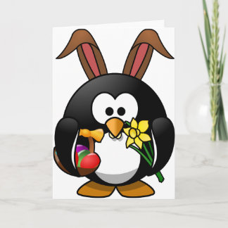 Easter Penguin Holiday Card