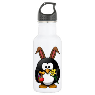Easter Penguin Stainless Steel Water Bottle
